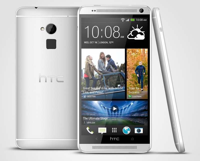Illustration for article titled Es oficial: así es el HTC One Max de 5,9 pulgadas y lector de huellas